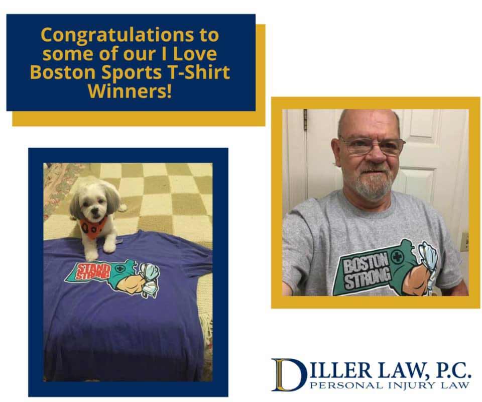 diller law congratulates winners of I Love Boston T-Shirts