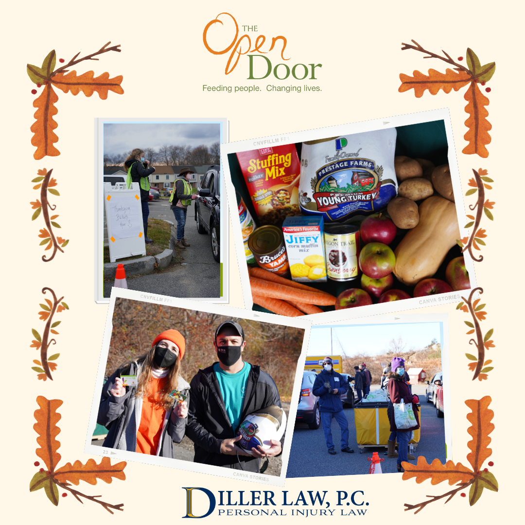 Thanksgiving Dinner Food Basket Donation to The Open Door Food Pantry - November 2021